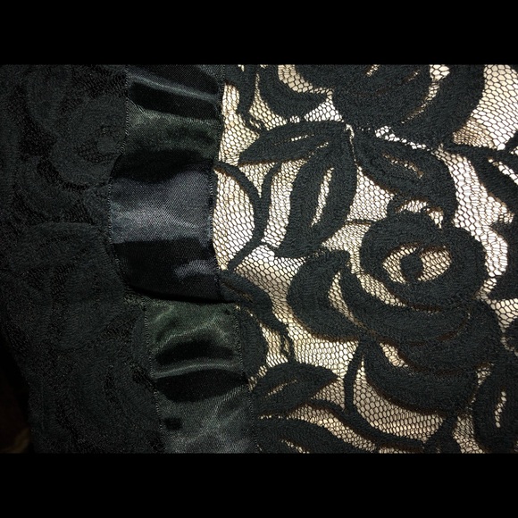 Tahari Black/Cream Lace Dress - Picture 3 of 8